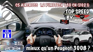 2021 Citroen C5 AIRCROSS PURETECH 130 | ACCELERATION & TOP SPEED