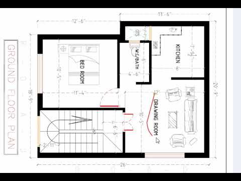 20x26 small HOUSE PLAN YouTube 