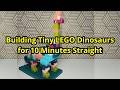 Building Tiny LEGO Dinosaurs for 10 Minutes Straight