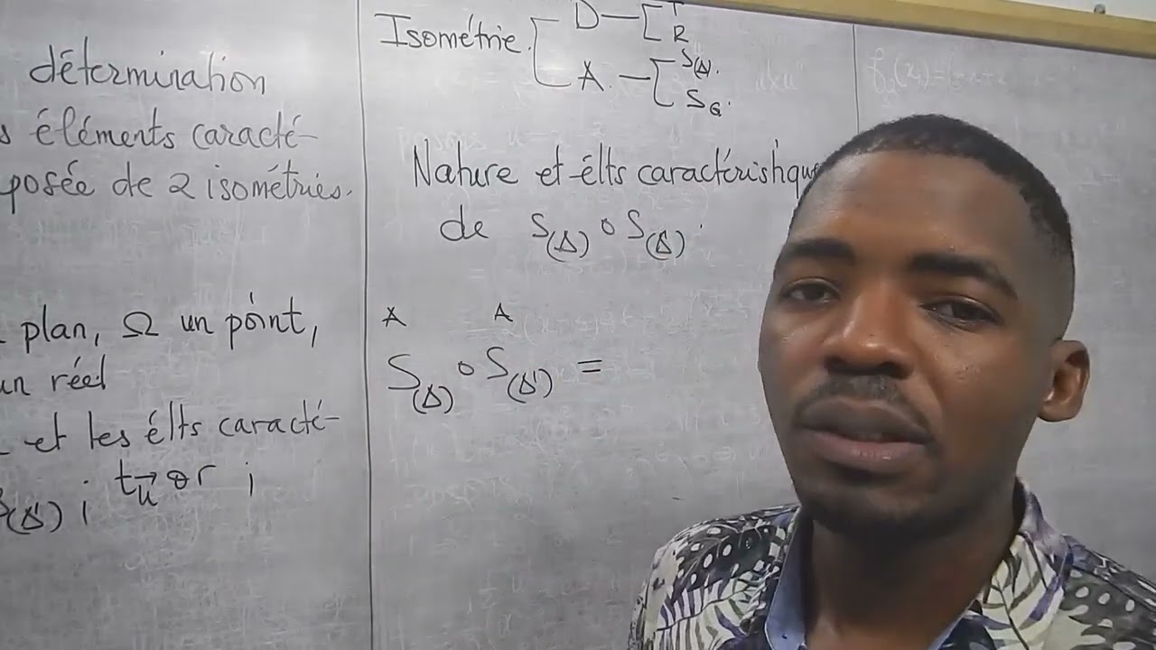 Nature Et Eléments Caractéristiques De La Composée De 2 Symétries D'axe