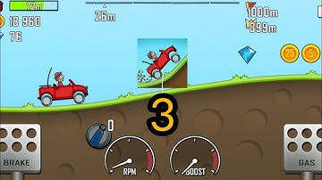 Hill Climb Racing Gameplay walkthrough Part 3 - ( iOS , Android )