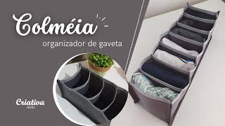 : DIY Organizador de gaveta | Colm'eia organizadora | Passo a Passo | Costura Criativa