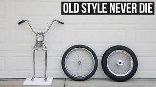 1984 Big Twin Evo Chopper Build Part 1 | Springer Front End + Wheels & Tires
