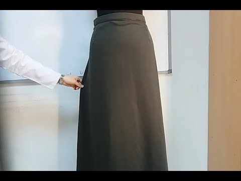 Kalıp Kullanmadan Pratik Çan Etek Nasıl Dikilir? - Practical Bell Skirt How to Stand? | Dikiş Hocam
