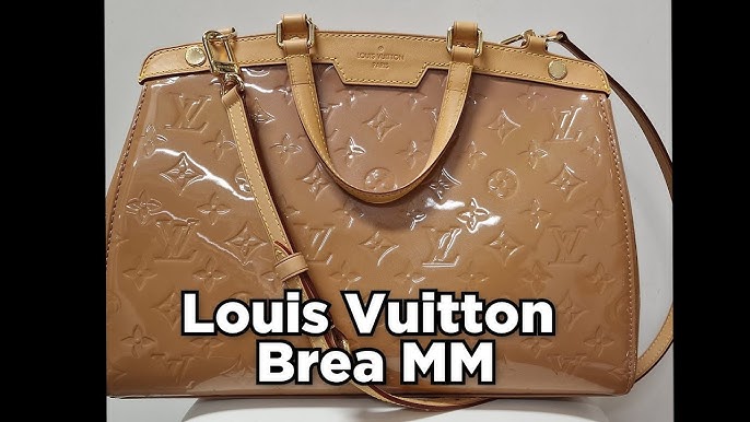 Louis Vuitton Brea Handbag Monogram Vernis MM Red 2363497