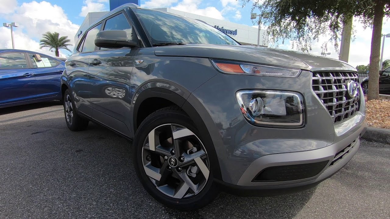 2021 Hyundai Venue SEL Galactic Gray Gray Interior YouTube