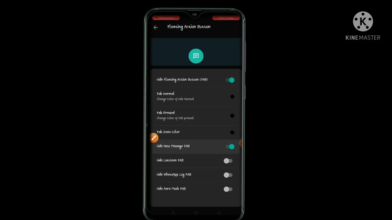 How To Hide Floating Action Button On Whatsapp | Whatsapp Mod Floating Button Hide | #Aero #Whatsapp
