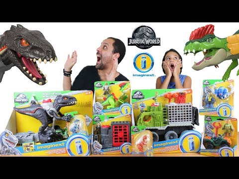 Coleção Imaginext Jurassic World 2 O Reino Ameaçado - brinquedos de dinossauro filme Jurassic Park
