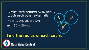 Three Circles Touching Each Other Externally | Geometry | Math Video Central