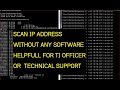 How to scan all ip address in your lan without any software