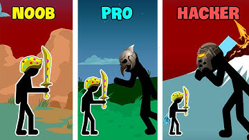Stick War Legacy | Noob VS Pro VS Hacker!!! | KasubukTQ
