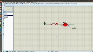 Simple led simulation in proteus | proteus simple demo of led | simple led circuit in proteus.
