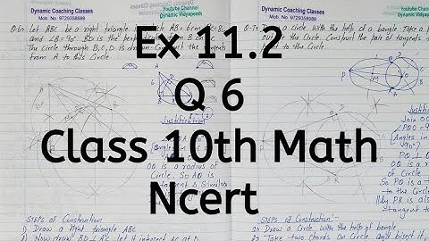 Ex 11.2 | Q 6 | Chapter 11 | Constructions | Class 10 Math | Ncert