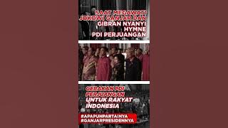 Saat Megawati, Jokowi, Ganjar dan Gibran Nyanyi Hymne PDI Perjuangan