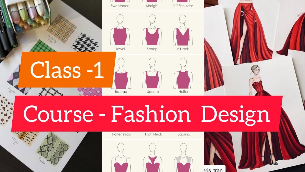 Free Online FASHION Designing Course At Home // #Designing process ...