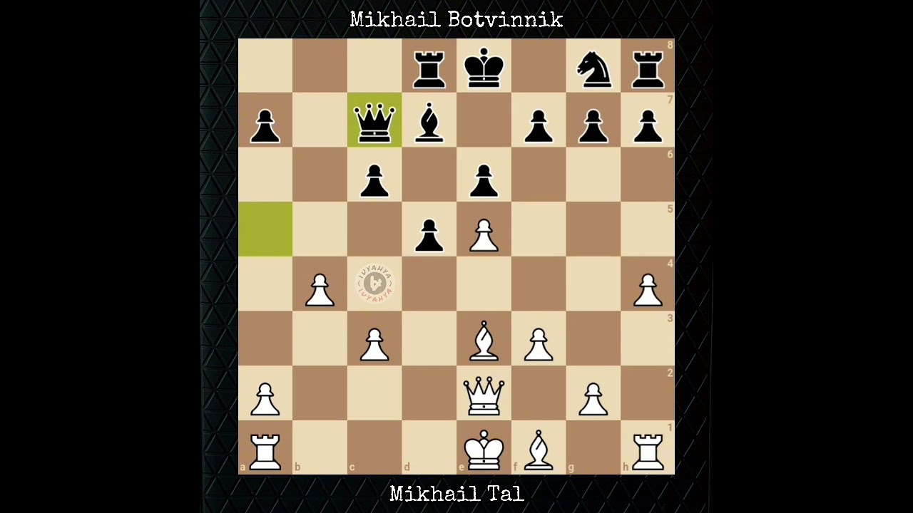 Mikhail Tal vs Mikhail Botvinnik • World Championship Rematch, Round 16. 1961