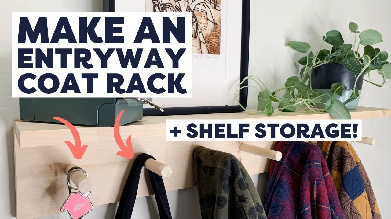 Create Storage With This DIY Coat Rack
