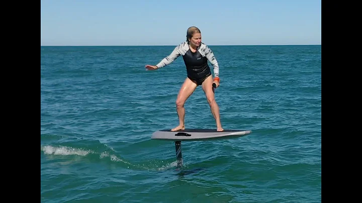 Kerri On The Efoil In South Padre Island TX. Octob...
