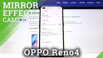 How to Turn On/Off Mirror Effect Camera in OPPO Reno4 – Front Camera Settings