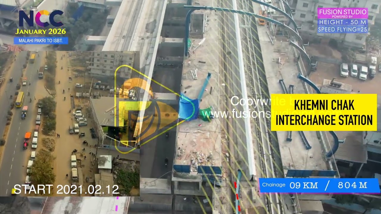 DMRC Patna Metro Project  Drone Footage 2021 to January 2026 Progress