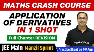 APPLICATION OF DERIVATIVES in One Shot - Full Chapter Revision | Class 12 | JEE Main