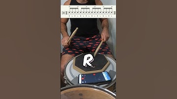 🥁 Practice pad ACCENT PATTERN of the day! #shorts #drumlessons #practicepad