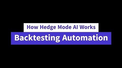 Automated Backtesting with Hedge Mode AI