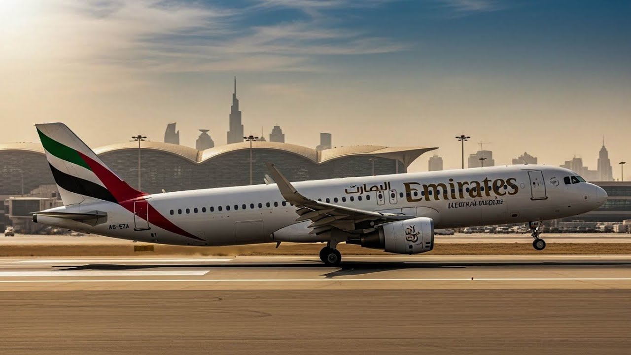 Dubai to Riyadh • Emirates A320 | Full Flight - YouTube
