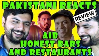 Pakistani Reacts to AIB HONEST RESTAURANTS AND BARS PART 2 and 3