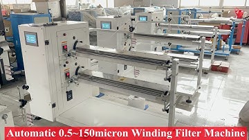 Automatic 0.5~150um PP Winding Filter Cartridge Machine / PLC System String Wound Filter Machine