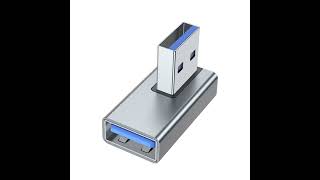 90 Degree Left Right Up Down Angled USB 3.0 A Male to Female Extension Connector USB Chargers ConV.