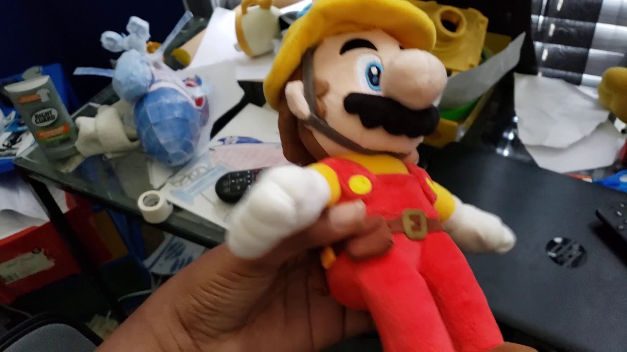 builder mario plush