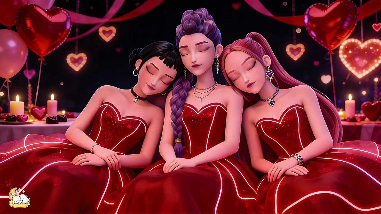 Valentine Healing Sleep in 5 Minutes with Rumi, Zoey & Mira from Huntrix