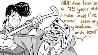 Jotaro Grows A Beard - ( JJBA Comic Dub )