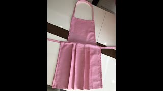 Mutfak Önlüğü Nasıl Dikilir? Pileli, Kolay Tarif.