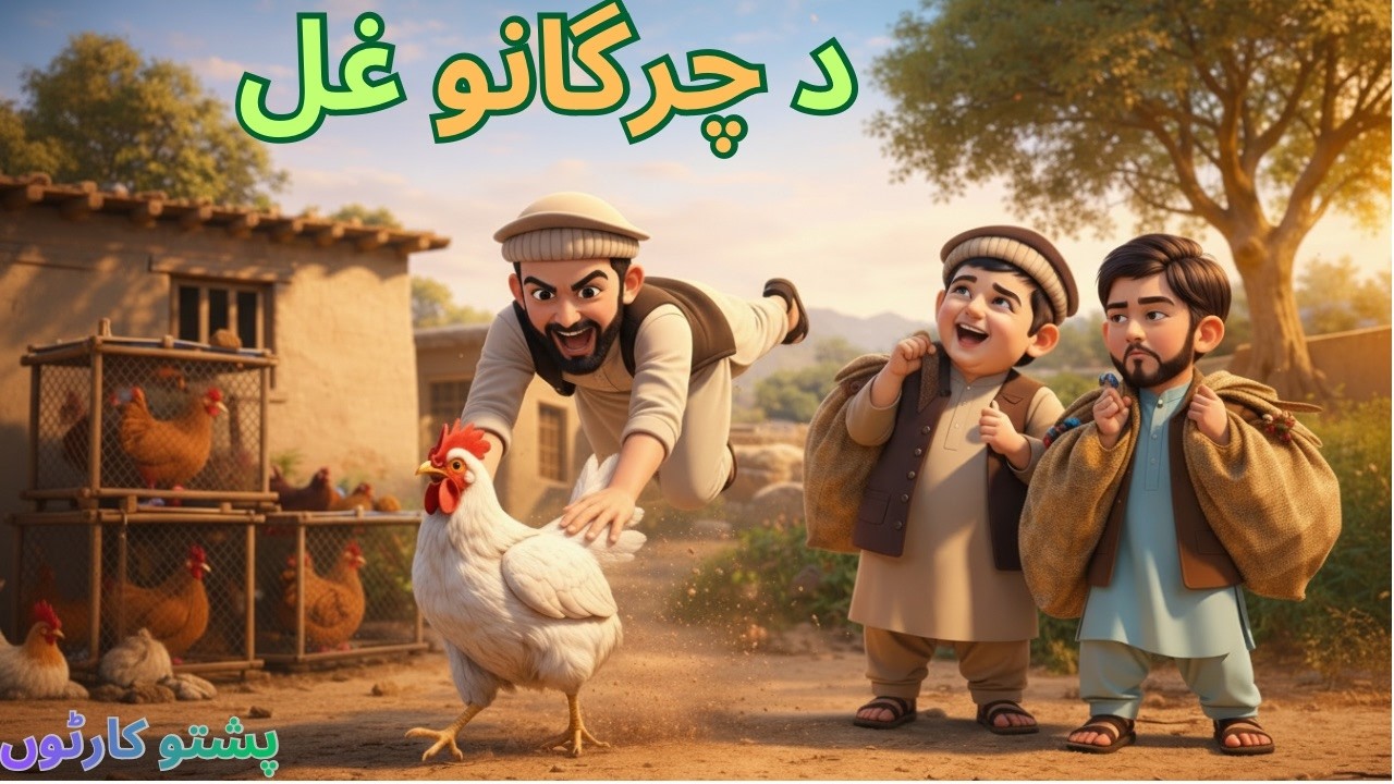 Da chargano ghal l pashto cartoon l 🐓