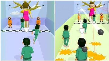 K-Run Challenge 3D 🦑🦑 All Levels Gameplay Trailer Android,ios New Game