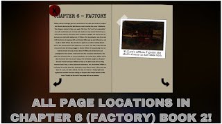ALL PAGE LOCATIONS IN CHAPTER 6 *FACTORY* BOOK 2! (ROBLOX PIGGY)