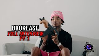 BROKEASF Passes Out Pulls Gun on Interview, 20 Kids, STDS, 5 Red Flags, Getting Shot, Sexyy Red PT 1