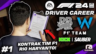 SIBUKNYA PERSIAPAN MASUK F1, RIO HARYANTO TENTUKAN TIM BARU!🔥- F1® 24 Driver Career 1 (PC) Indonesia