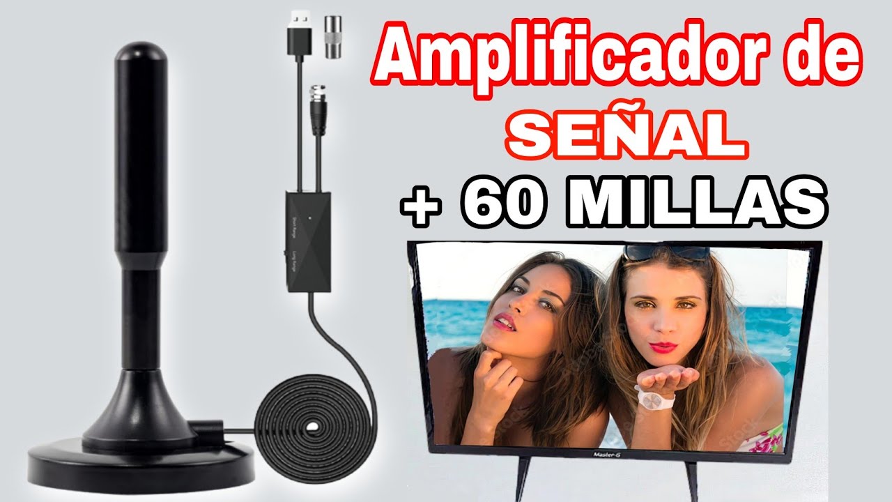 Amplificador De Señal De TV De 60 Millas + Antena ¿ Funcionan ? 