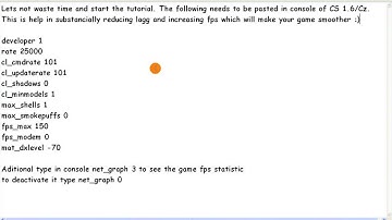 How To Reduce Lag in CS 1.6/Condition Zero in 30 Seconds !!!