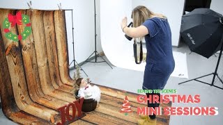 Christmas Mini Sessions for kids, Christmas Photoshoot behind the scenes