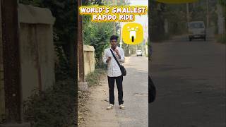 I booked world's smallest rapido ride🏍️ || duniya ka sabse chota rapido ride