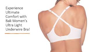 Experience Ultimate Comfort with Bali Women's Ultra Light Underwire Bra!