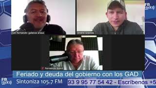 André Granda Prefecto de Pastaza en vivo en FB Radio, invitación a visitar Pastaza