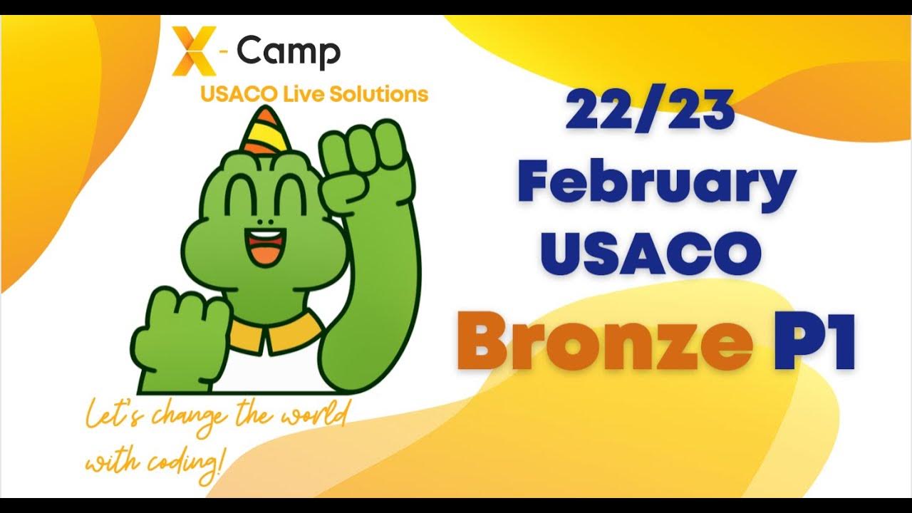 USACO 2023 Feb Bronze Problem 1 Live Solution YouTube