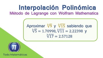 Interpolación Polinómica - Algoritmo del Método de Lagrange con Wolfram Mathematica