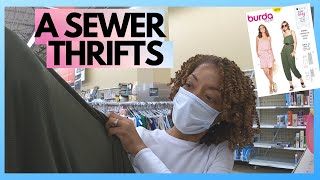 SAVERS THRIFT STORE FABRIC SHOPPING - SEWING MAKE - BURDA 6318 -  HAREM JUMPSUIT News