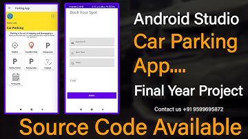 How to Make Car Parking App | android Studio | Based Parking Booking System Final Year Project